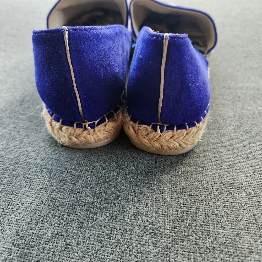 DOLCE VITA Ciara Espadrilles Electric‎ Blue Suede Women's Size 8